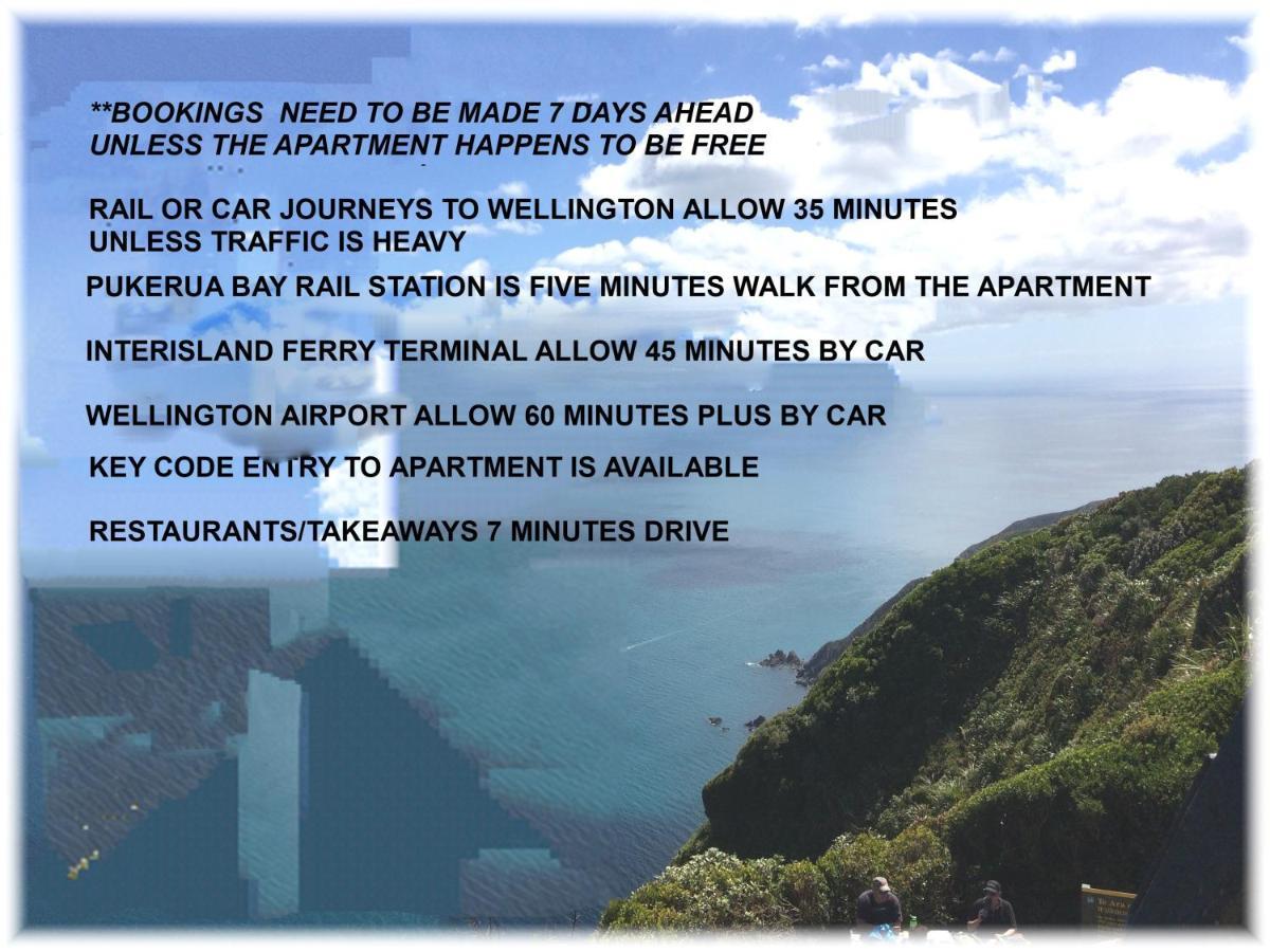 Peaceful Pukerua Bay Apartment Екстериор снимка